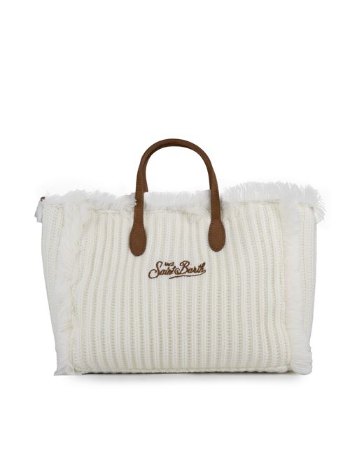 Borsa Colette Tricot in maglia con logo Mc2 Saint Barth | COLETTE W00502G RIB TRICOT 1019 EMB